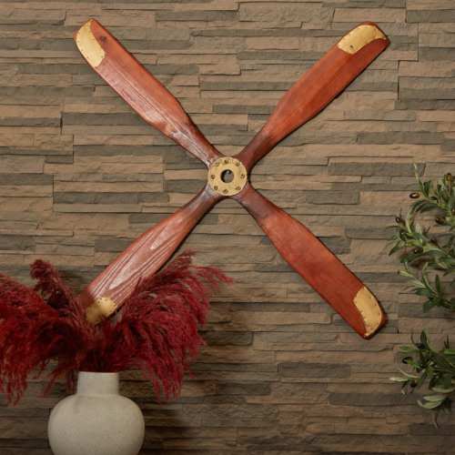 Breakwater Bay Wood Airplane Propeller Wall Décor & Reviews | Wayfair