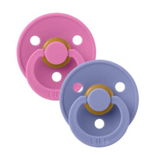 BIBS Colour Rubber 2PK Size 1- Bubble/Peri