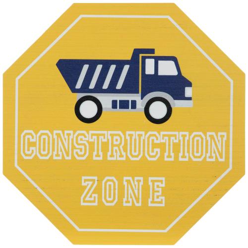 Construction Zone Wood Wall Decor