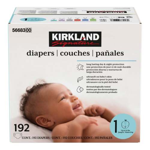 Kirkland Signature Diapers, Sizes 1 - 2 | Costco