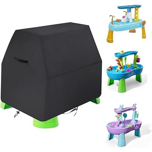 Kids Water Table Cover Suitable for Rain Showers Splash Pond Water Table，Sunmmer Outdoor Waterproof and Dustproof UV Protection (Cover Only)