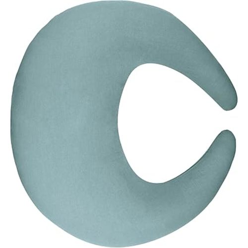 SWESEN Blue Nursing Pillow Cover, Soft Removable Cover for Breastfeeding Pillows, Pillow Slipcover for Baby Boys and Girls, Comfortable & Breathable, Washable (Only Cover)