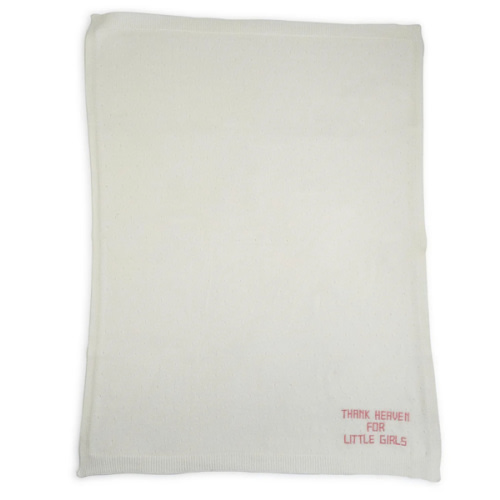 Thank Heaven Embroidered Knit Blanket – Olly-Olly