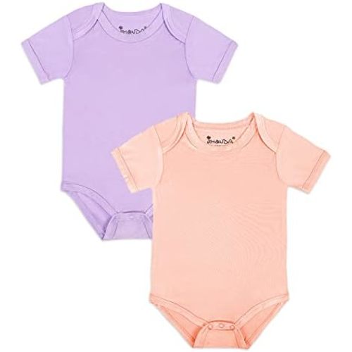 Jimonda Baby Bodysuits Rayon from Bamboo Short Sleeve Baby Boys Girls Rompers Soft Outfits Newborn Clothes