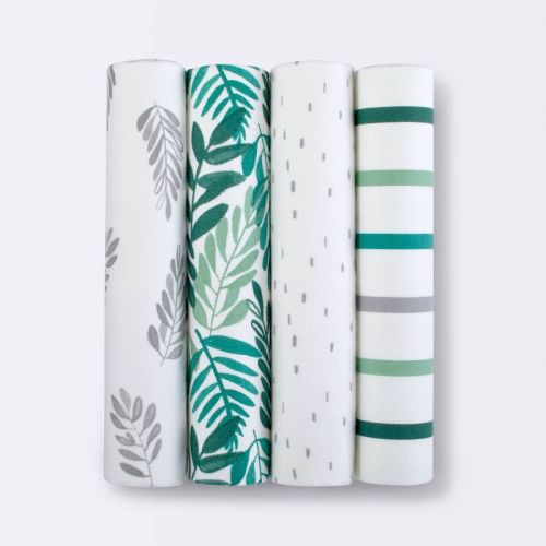 Flannel Baby Blanket - Cloud Island™ Green 4pk
