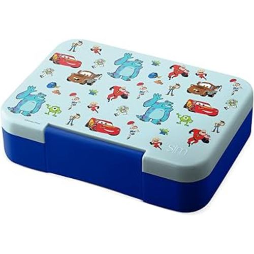 Simple Modern Disney Pixar Bento Lunch Box for Kids | BPA Free, Leakproof, Dishwasher Safe | Lunch Container for Boys, Toddlers | Porter Collection | 5 Compartments | Pixar Pals
