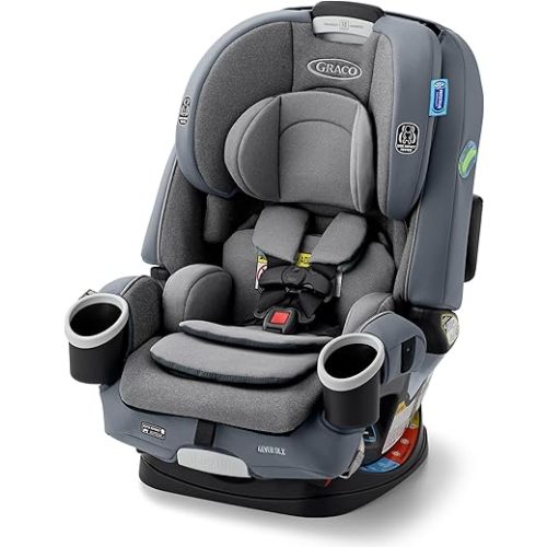Graco 4Ever DLX 4-in-1 Car Seat, Maddox | Infant to Toddler Car Seat, with 10 Years of Use | Rear-Facing, Forward-Facing and Booster Modes | Safe, Comfortable and Convenient