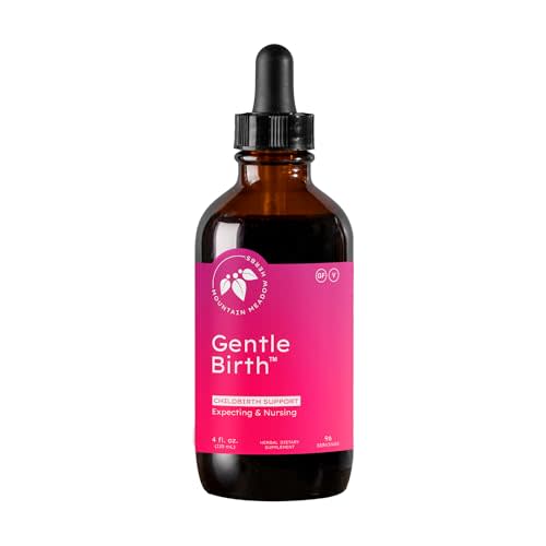 Mountain Meadow Herbs Gentle Birth for Birth Prep/Labor Prep, Fast Acting Liquid Herbal Extract for Childbirth Support - 4oz