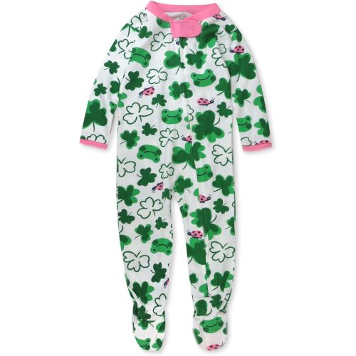 HonestBaby Baby Celebration Sleep & Play Footed One-Piece Pajama Sleeper 100% Organic Cotton