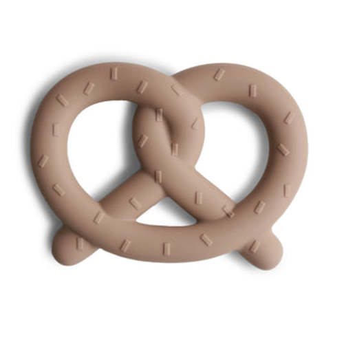 Mushie Baby Pretzel Silicone Teether (Natural)