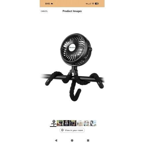 Battery Operated Stroller Fan