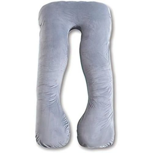 Urban Sombrero Trickonometry U Shaped Pregnancy Pillow - Velvet Cover, Full Body Maternity Cushion