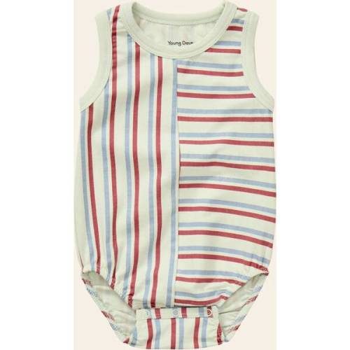 Stripe Mix Tank Onesie, Red/Blue Stripes - Young Days | Maisonette