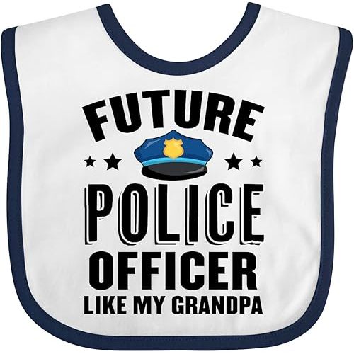 inktastic Future Police Officer Like My Grandpa Baby Bib