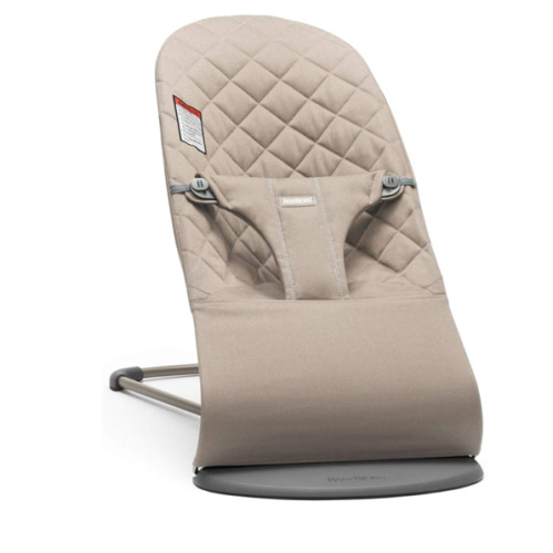 Amazon.com : BabyBjörn Bouncer Bliss, Sand Gray, Woven, Classic Quilt | 2-in-1 Adjustable Baby Bouncer Seat and Toddler Chair, Newborn to Toddler (8-29 lbs), 4 Positions, Lightweight & Portable : Baby