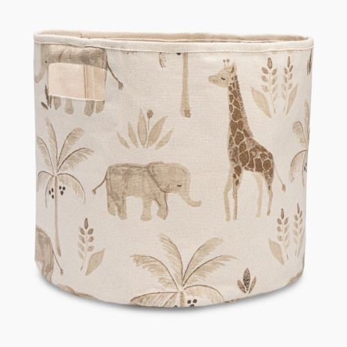 Crane Baby Cotton Canvas Storage Bin - Kendi Beige