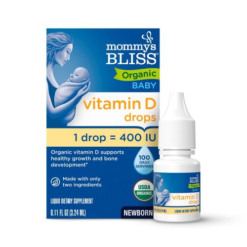 Mommy's Bliss Organic Baby Vitamin D Drops, 0.11 FL OZ