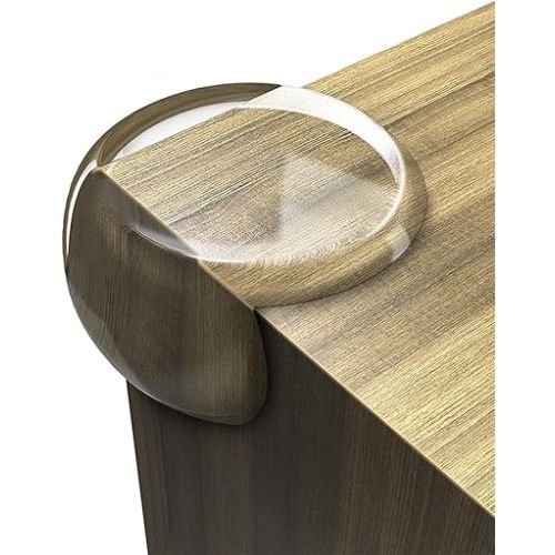 Corner Protectors Guards - Furniture Corner Guard & Edge Safety Bumpers - Baby Proof Bumper & Cushion to Cover Sharp Furniture & Table Edges - Clear and Transparent - (12 Pack)