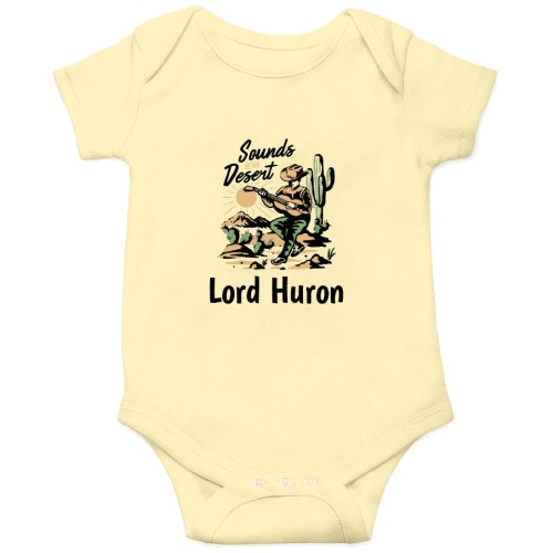 Lord Huron Onesies Kids's Short Sleeve Onesie 12M Butter sold by Purist Auguste | SKU 38921797 | Printerval