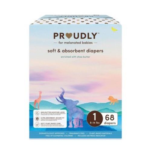 Proudly Company Soft & Absorbent Diapers - Size Newborn - 64ct