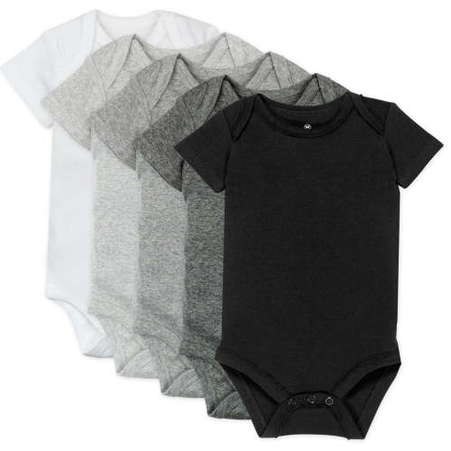 5-Pack Organic Cotton Short Sleeve Bodysuits | Honest Baby Clothing. 0-3 mo
