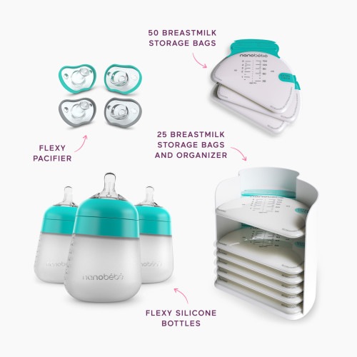 Nanobebe Registry Essentials Bundle - Teal