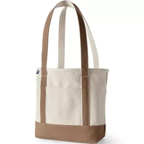Medium 5 Pocket Open Top Canvas Tote Bag | Lands' End