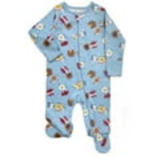 Wonder Nation Baby Gender Neutral Zip Front Footed Sleep N Play Pajamas, 2-Pack, Sizes Preemie-6/9 Months