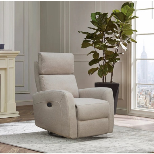 Westwood Jordan Glider - Triple Power - Lumbar - Headrest- Recline with USB in Camel