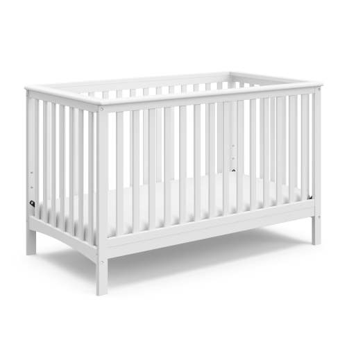 Storkcraft Hillcrest 4-in-1 Convertible Baby Crib, White