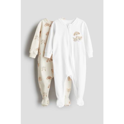 2-PACK ZIP-UP PAJAMA JUMPSUITS