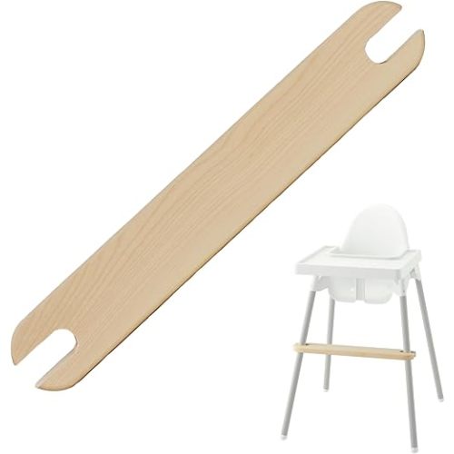 Adjustable Footrest for IKEA Antilop High Chair (Birch) - Attachable Foot Rest for High Chair w/Support Clamps - Stable IKEA High Chair Footrest for Safer Mealtimes - IKEA High Chair Accessories
