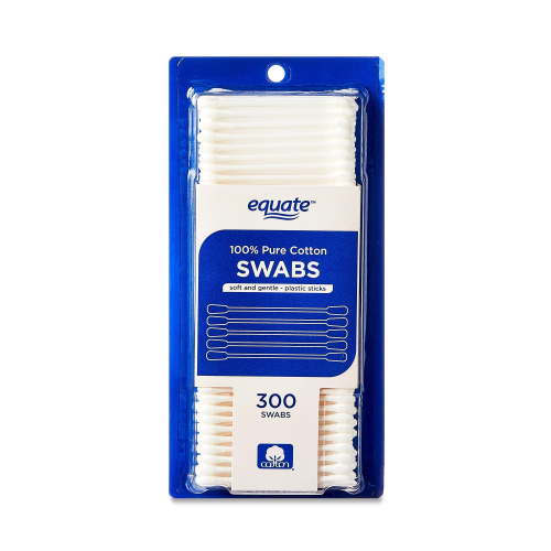 Equate 100% Pure Cotton Swabs, 300 Count