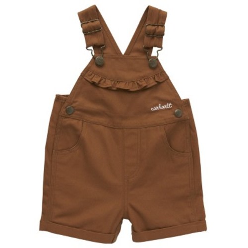 Baby Carhartt Canvas Ruffle Shortall | SCHEELS.com