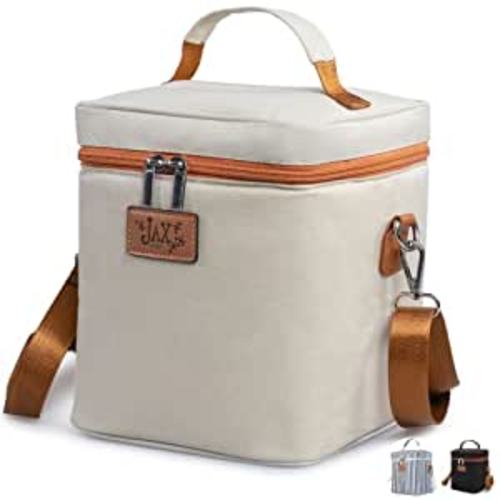 Amazon.com : Jax 2020 Breastmilk Cooler Bag - Breastmilk Storage Container for 6 Tall Bottles or Breastmilk Storage Bags - Keeps Breast Milk Storing Bags or Formula Cold - Shoulder Bag, Mesh Pocket for Ice Pack : Baby