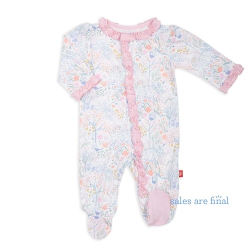 pixie pines modal magnetic ruffle footie