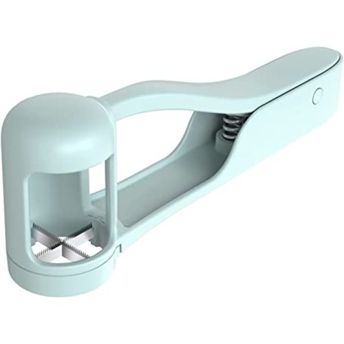 Luvan Grape Cutter for Toddlers, Cherry Tomatoes Blueberries Grape Slicer Kitchen Gadget, Fruit Salad Vegetable Quarter Cutter Tool, 304 Stainless Steel Grape Cutter for Baby, Easy to Use and Clean