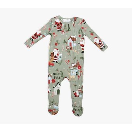 Organic Candy Cane Village Nursery Pajama , 6-9 Months
