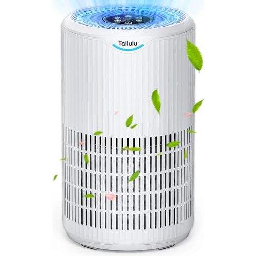 Air Purifiers for Home Large Room Up to 1500 Sq Ft, Tailulu H13 HEPA Air Purifier for Pet Dander Smoke Odor Dust Pollen, Air Filter for Bedroom Living Room, Kitchen, Office, Sleep Mode