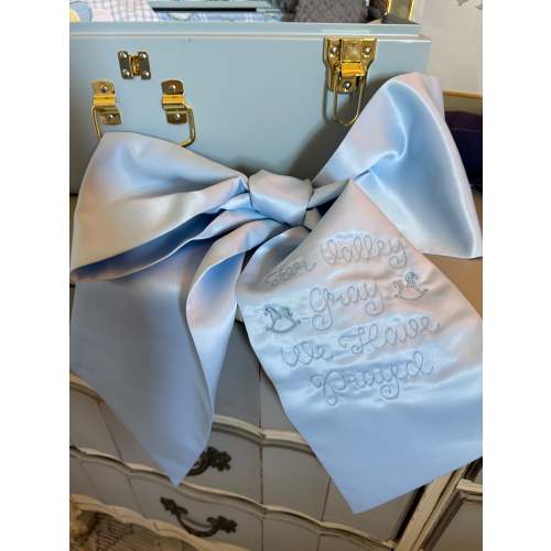Satin Baby Bow Sash