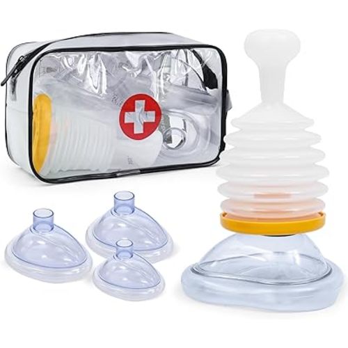 Anti Choking Device/Choking Rescue Device,Apparatus, Suction,Choking Rescue Device,Anti Choking Device,Choking Device for Kids and Adults, Home use (Blue, L)