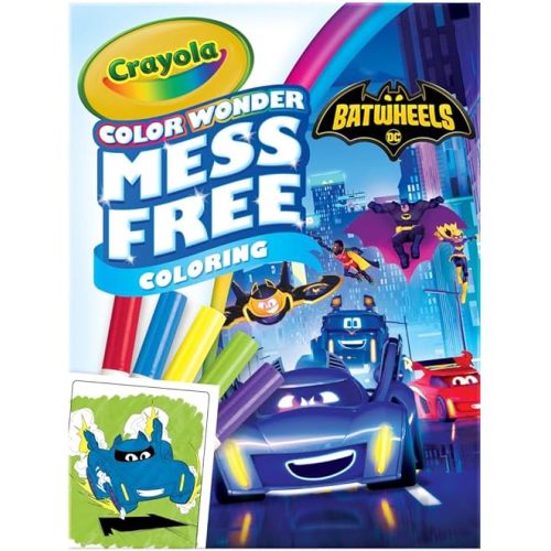 Crayola Batwheels Color Wonder Activity Set, Batman Mess Free Coloring Pages for Toddlers, Batman Gifts, Toys for Boys & Girls