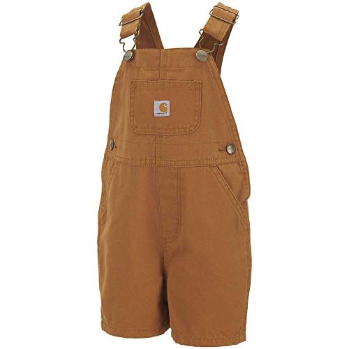 Carhartt Baby-Boys Infant Washed Canvas Bib Shortall