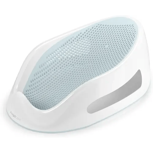 Angelcare Baby Bath Support, Aqua, for babies less than 6 months of age, Made in Canada