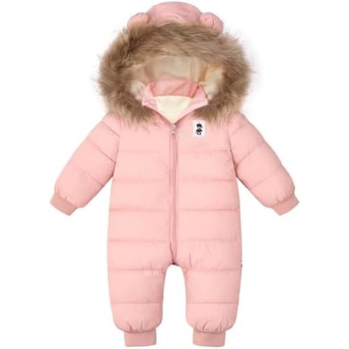 Baby Girl Winter Snowsuit Newborn Boy Warm Coat Toddler Snow Suit Infant Clothes