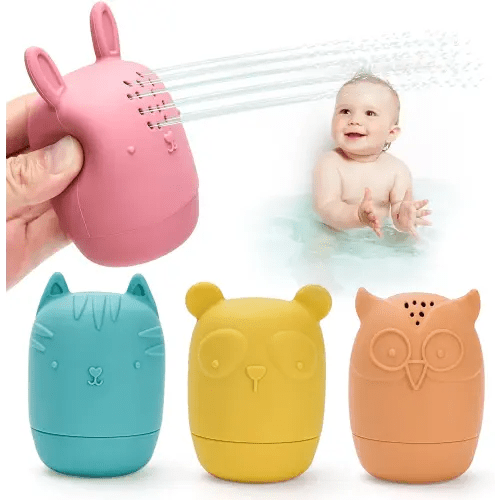 Lantanto Baby Bath Toys for Toddlers 1-3, Kids Bath Pool Toys for 1+ Year Old Bathtub Toys for Toddlers Ages 1 2 3, Mold Free Bath Toys for Girls Boys Animals Water Toys for Babies 12+ Months