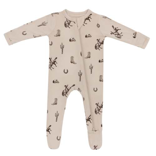 Kyte Baby Zippered Footie | Classic Cowboy