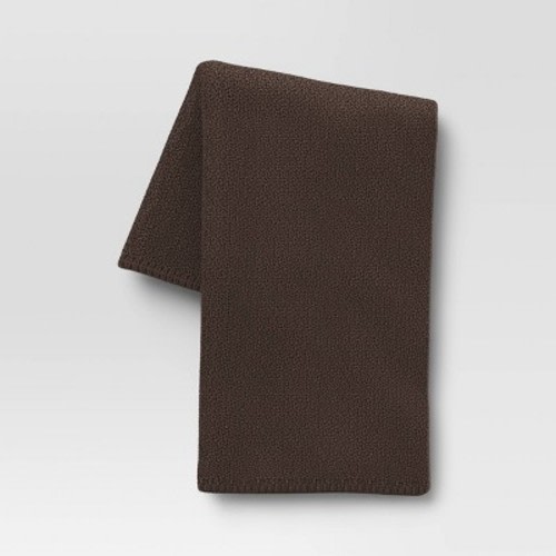 Oversized Recycled Knit Throw Blanket - Threshold™, Color: Gray