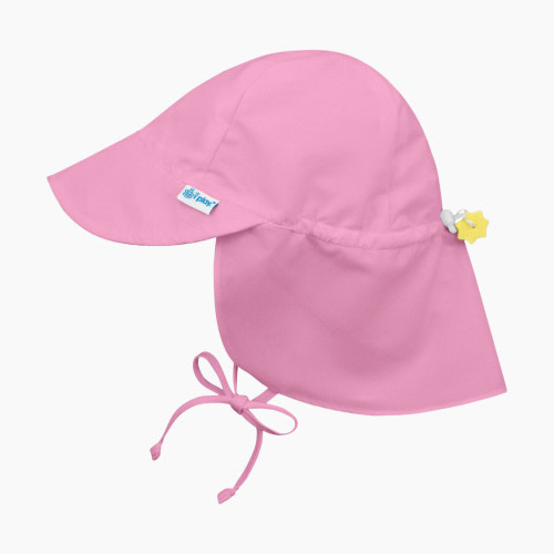i play by Green Sprouts Flap Sun Protection Hat - Light Pink, 0-6 Months