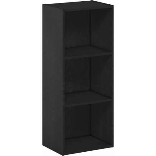 Furinno Luder Bookcase / Book / Storage , 3-Tier, Blackwood